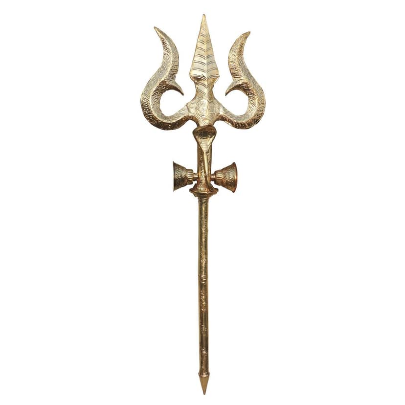 Brass Trishul, Height : 60 Inch (ZMAS622 I) view 2