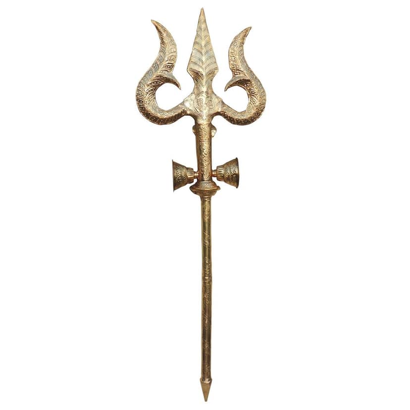 Brass Trishul, Height : 60 Inch (ZMAS622 I) view 3