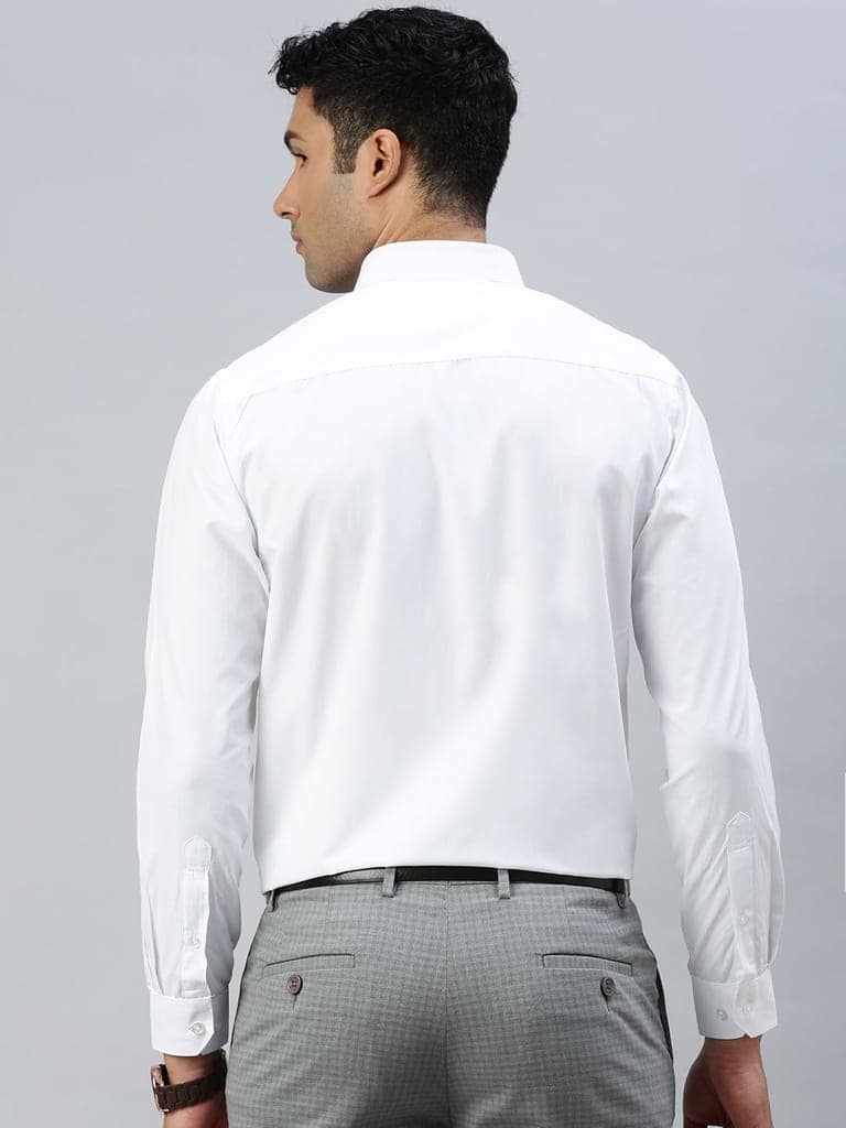 Mens Formal Full Sleeves White Shirt view 2
