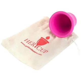 Goli Soda Her Cup Platinum-Cured Medical Grade Silicone Menstrual Cup For Women Fuschia by Goli Soda, Regular Size