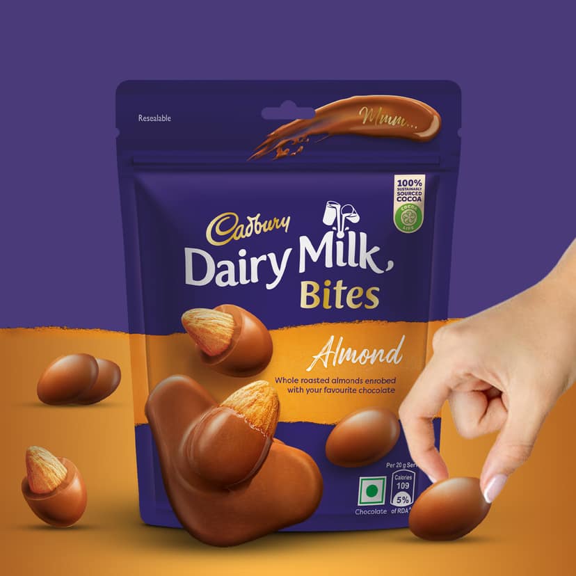 Cadbury Dairy Milk Bites - Almond, 40 g view 3