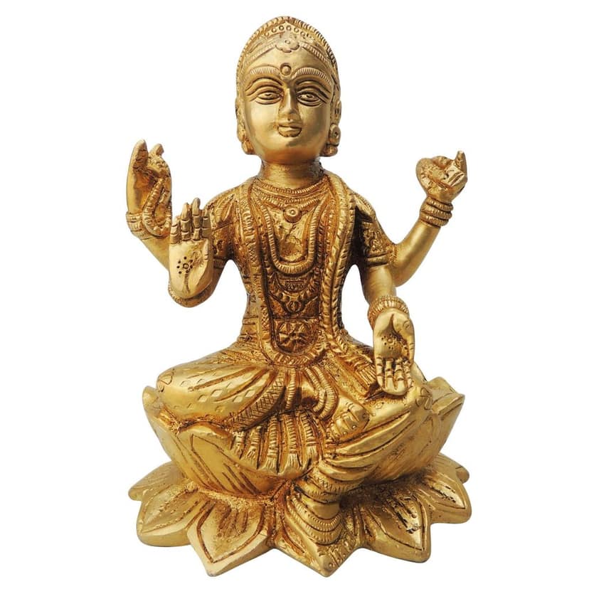 Brass Showpiece Laxmi Ji Statue (BSMAS1324 C) view 2