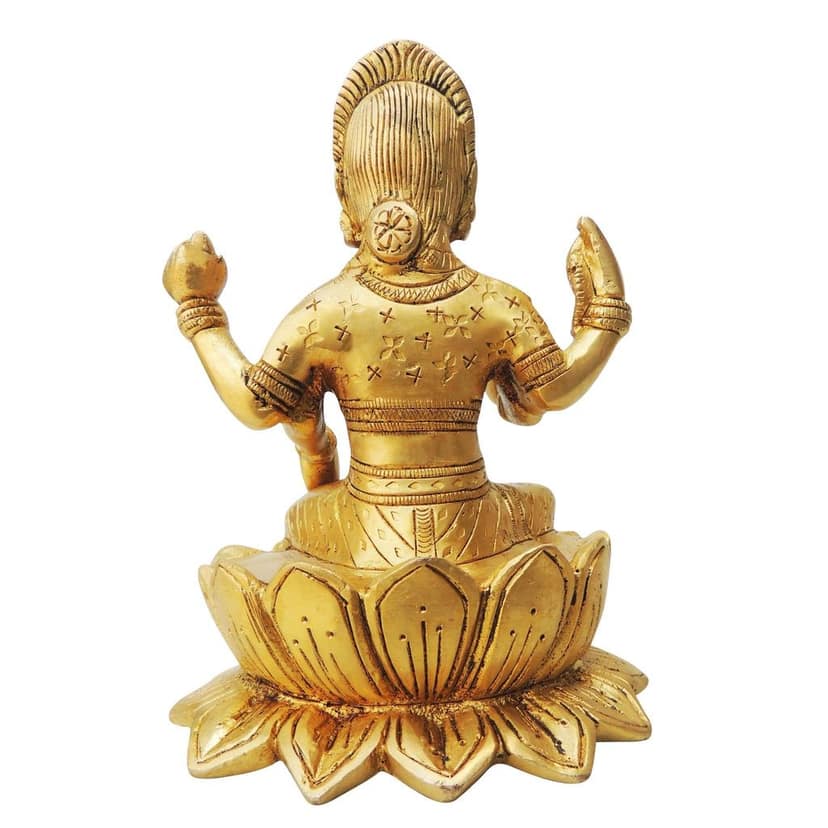 Brass Showpiece Laxmi Ji Statue (BSMAS1324 C) view 3