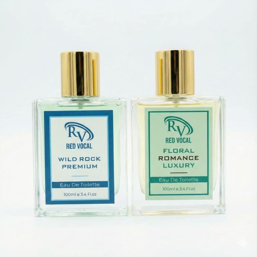 Red Vocal Wild Rock Premium Perfume for Men & Floral Romance Luxury Perfume for Women | Eau De Toilette | 2 x 100ml view 5