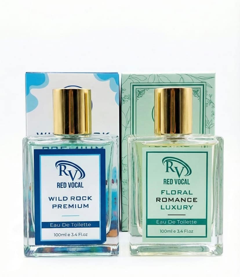 Red Vocal Wild Rock Premium Perfume for Men & Floral Romance Luxury Perfume for Women | Eau De Toilette | 2 x 100ml view 8