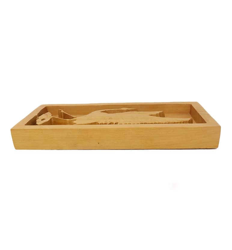 Hand-Carved Wooden Bird Frame Wall Hanging (small size ) view 3