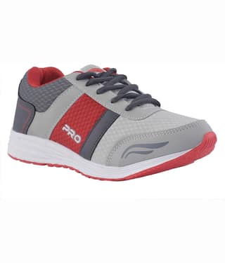 Khadim's Pro Boys Grey Dress Sneakers