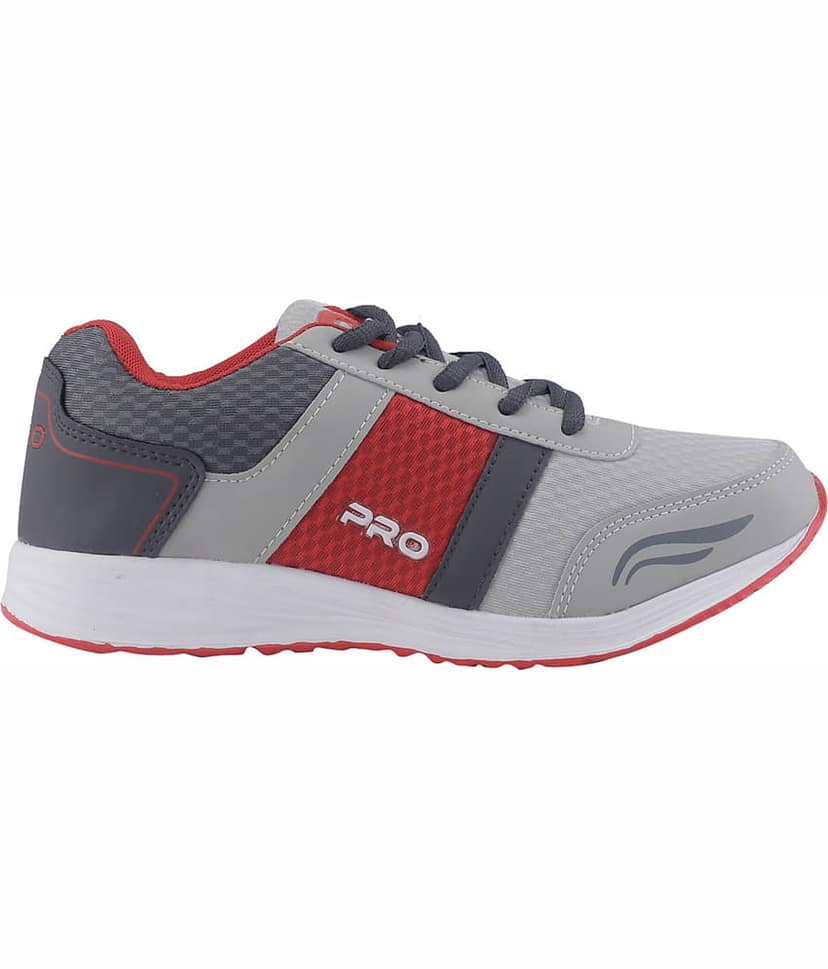 Khadim's Pro Boys Grey Dress Sneakers view 2