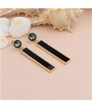 SILVER SHINE Antique Gold Plated Party Wear Long Dangle Earring For Women Girl