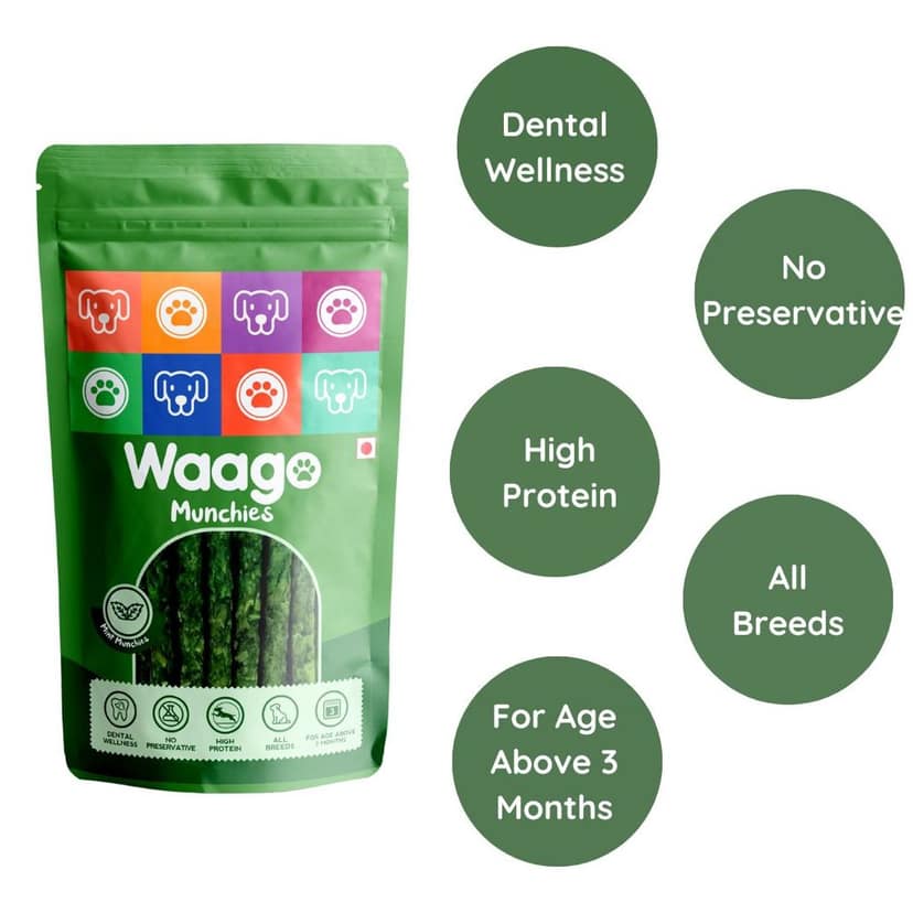 Waago Dog Chew Mint Munchies 300 gm view 3