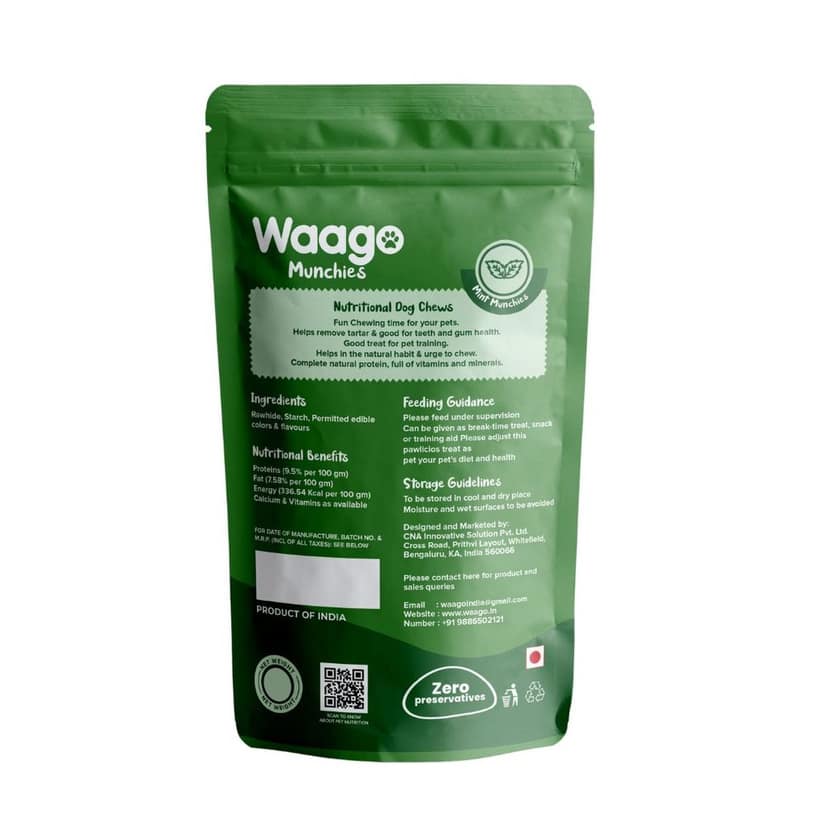 Waago Dog Chew Mint Munchies 300 gm view 4