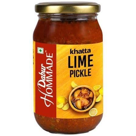 DABUR KHATTA LIME PICKLE 400GM