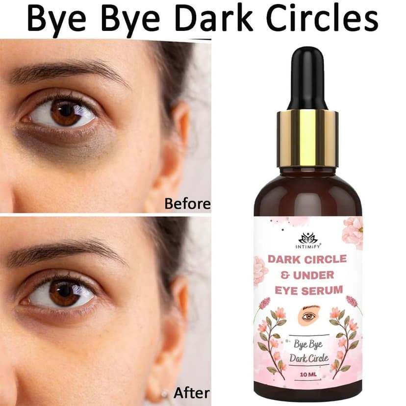 Intimify Dark Circle Serum, Dark Circle Remover, Under Eye Cream, Reduce Wrinkles, 10 mL view 3
