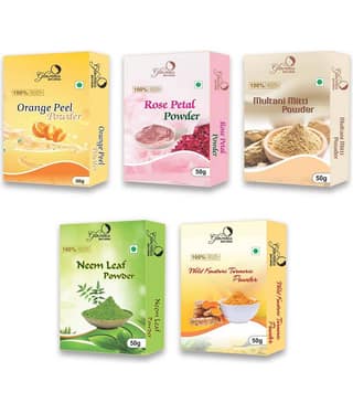 glowious - Skin Toning Face Pack for Normal Skin ( Pack of 5 )