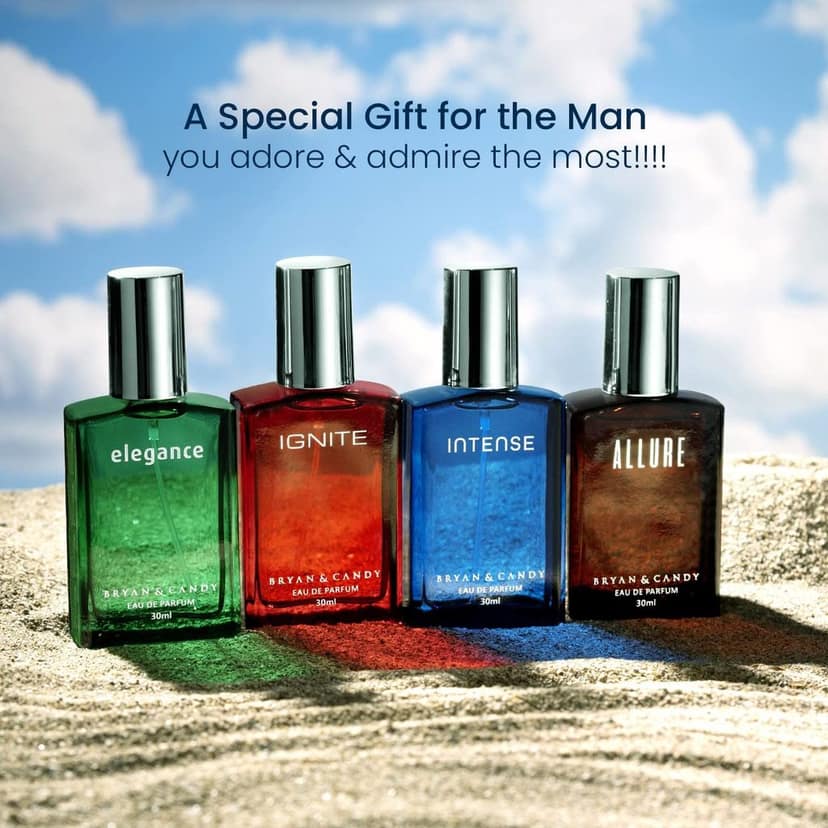 Bryan & Candy: Long-Lasting Men's Perfume Collection - Perfume (EDP) Set of 4 (30ml each) view 9