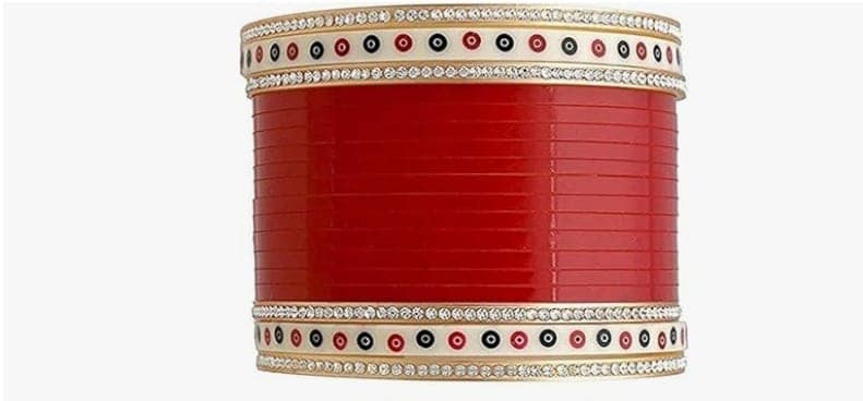 KAMAAKSHI Acrylic Red Short Chuda Bangles Set for Women All Party, Wedding and Gift Option view 3