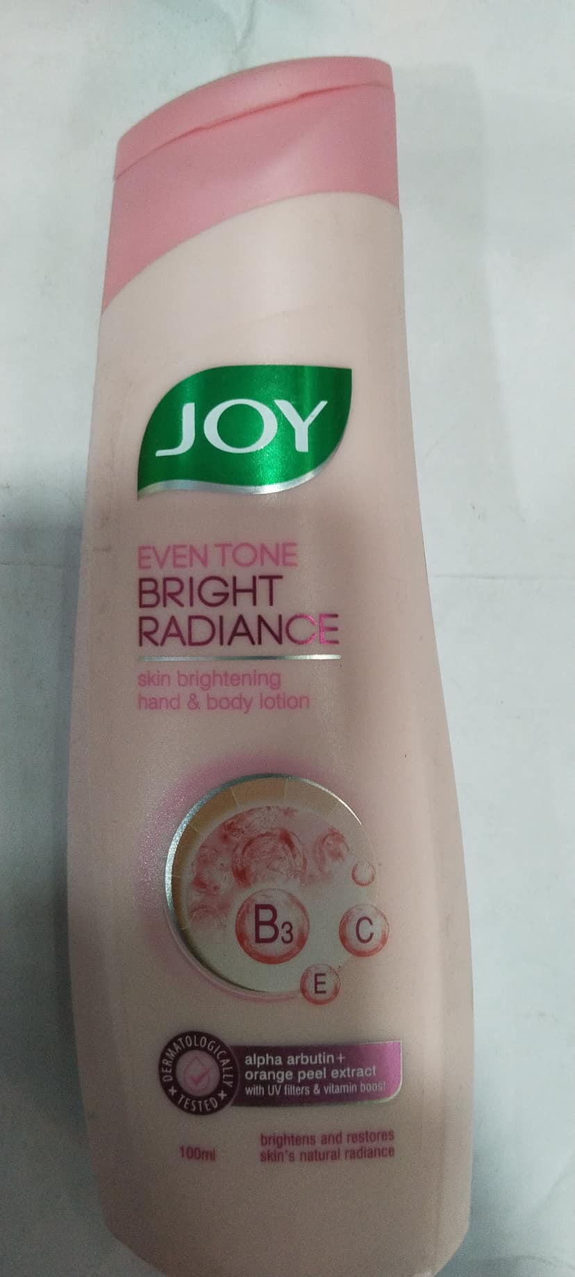 Joy Even tone Bright Radiance Skin brightening Hand & body lotion