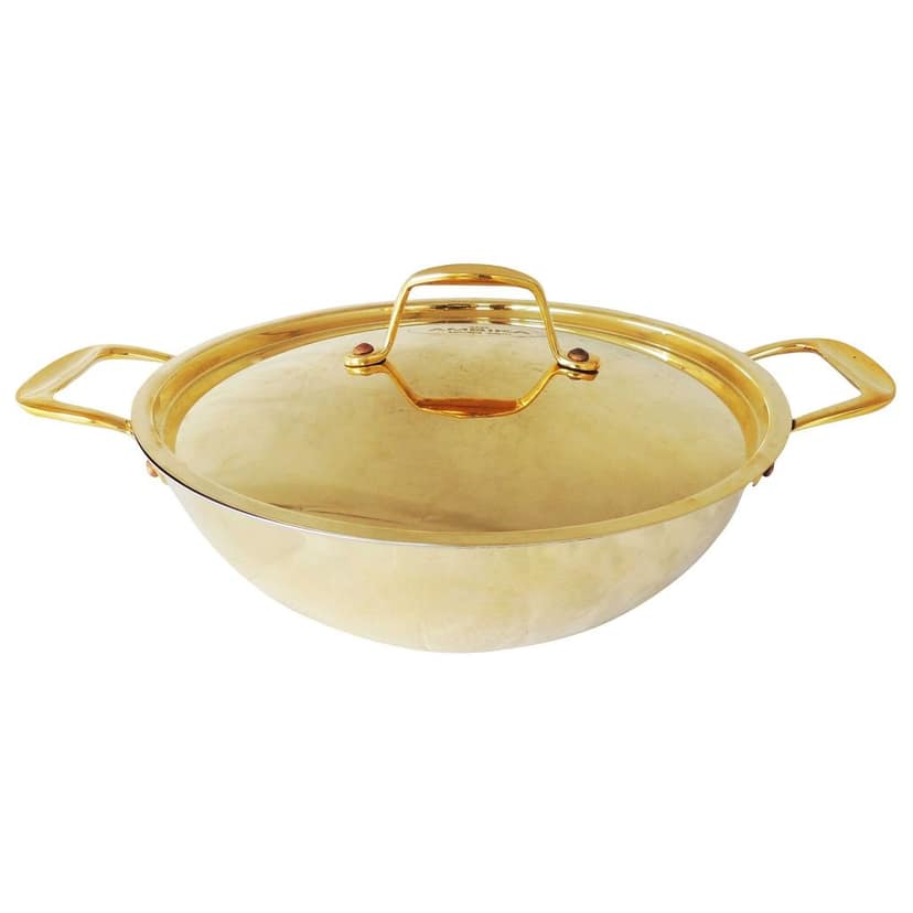 Brass Kadai With Cover No. 3 (ZMAS473 C) view 2