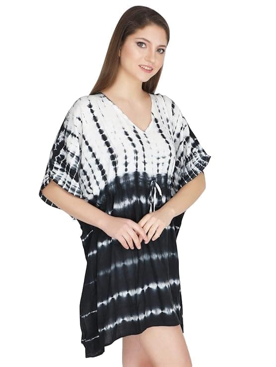 Women' s Solid V-Neck Beach Bikini Cover Up Swimsuit Bathing Suit Beach Dress view 3