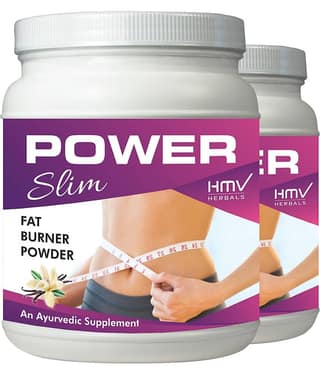 Hmv Herbals Power Slim- Herbal Fat Cutter Vanilla Powder 200 Gm Pack of 2