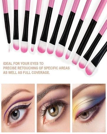 24pcs Pink Makeup Brushes Set Professional Cosmetic Foundation Powder Blush Eyeshadow Make Up Brush Kit With Bag view 3