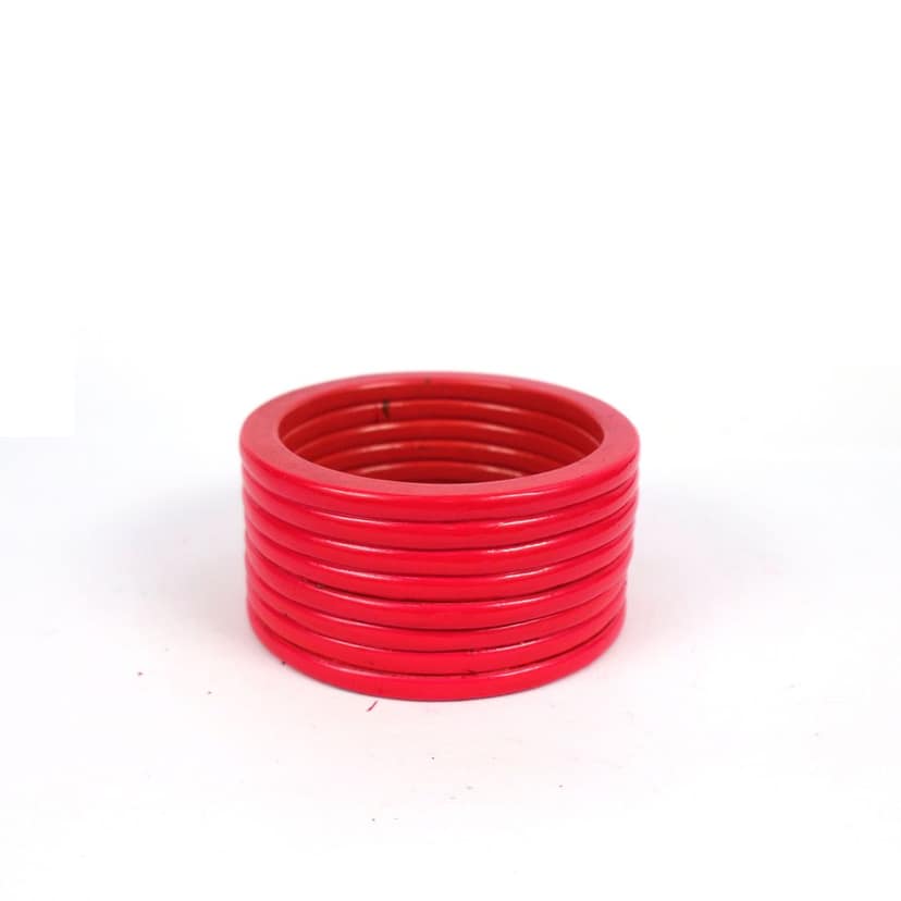 FHS Fashion Women's Beautiful Traditional Rajasthani Lac Bangles- Pink view 5