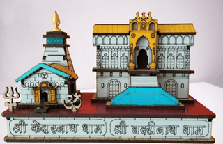 Shri Kedarnath- Badrinath Temple 13.7 cm Miniature 2 Dham