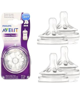 Philips Avent Medium Flow nipple Silicone Nipple ( 4 pcs )