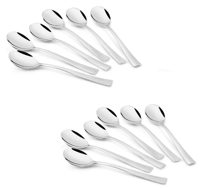 FnS Slimline Food Grade Stainless Steel Dinner Spoon (Set of 12)