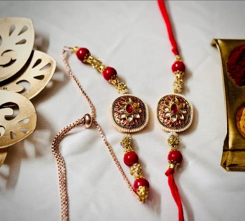 Glamvila Rakhi-Lumba Set/ Couple Rakhi