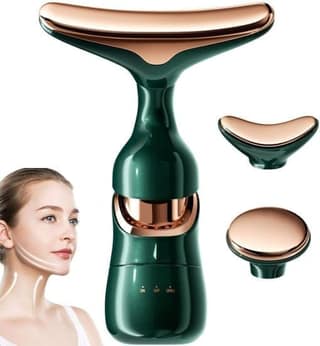 3 in 1 Anti Wrinkles Face Neck Eyes and Neck Vibration Facial Massager for Skin Care, Face Slimming, Sculpting, Uplifting, Skin Firming, Tightening, and Smoothing Tool for Glowing Skin (Original Quality)