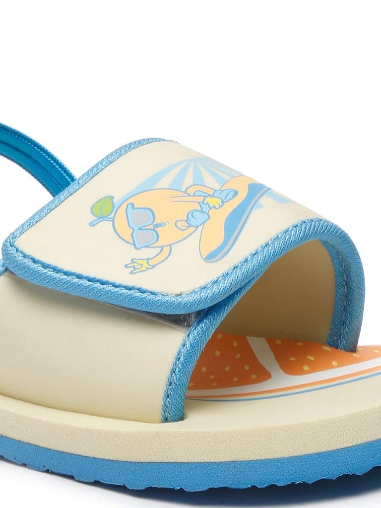 ONYC Beige Sliders for Kids, Surfing Sliders (Unisex) view 2