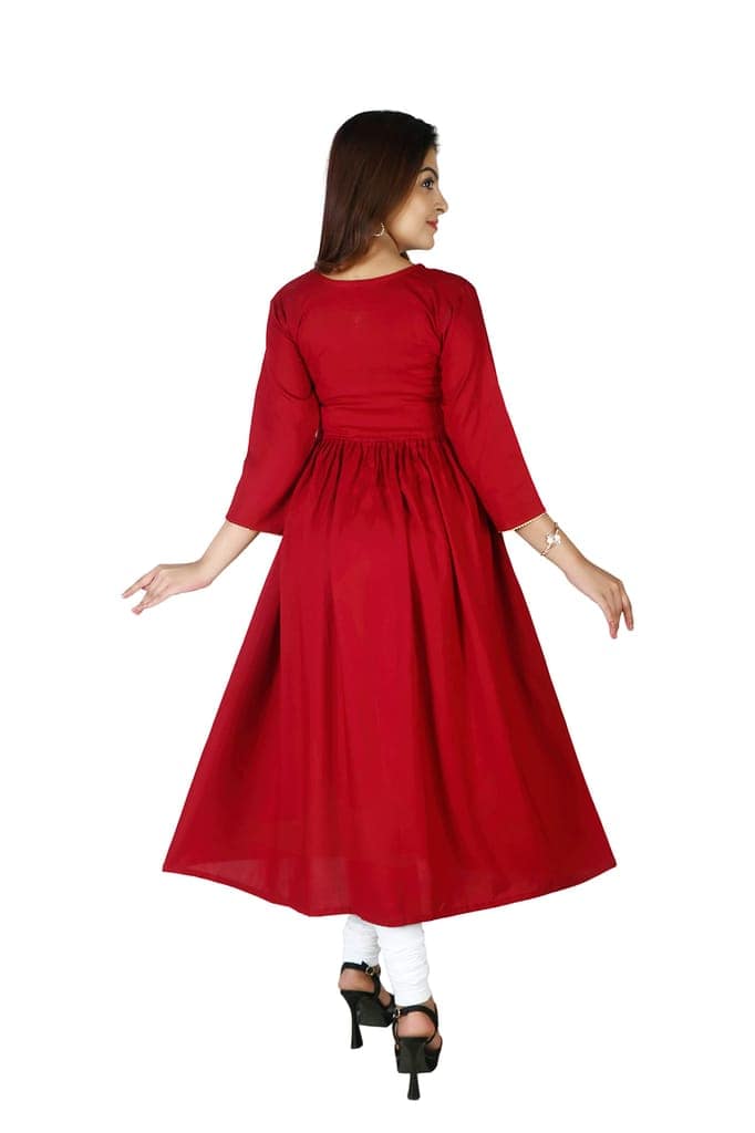 MAHIRA 'S COMFORT Maternity Gown: Stylish Rayon Feeding Kurti for Pregnancy and Breastfeeding view 5