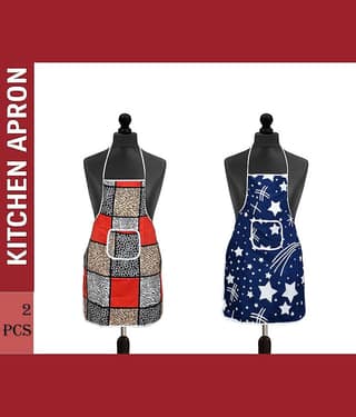 Aazeem Multicolor Half Apron ( Pack of 2 )