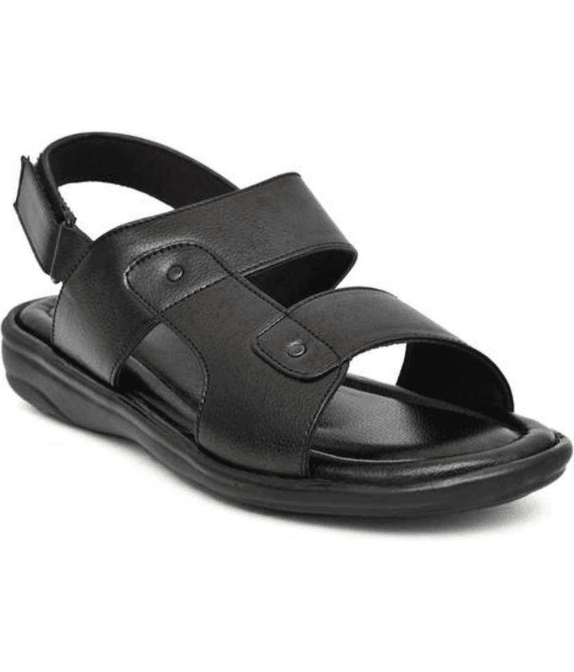RAGE GAZE - Black Men's Sandals