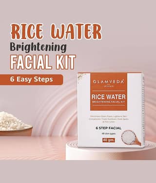 Glamveda Rice Water Brightening Facial Kit 40gm (Pack of 1)