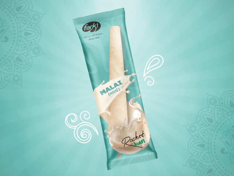 Malai rocket kulfi