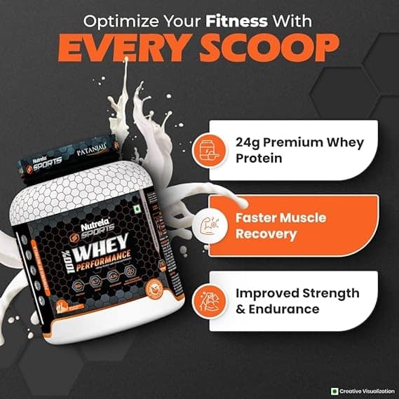 Nutrela Sports 100% Whey Performance - 2Kg Malai Kulfi