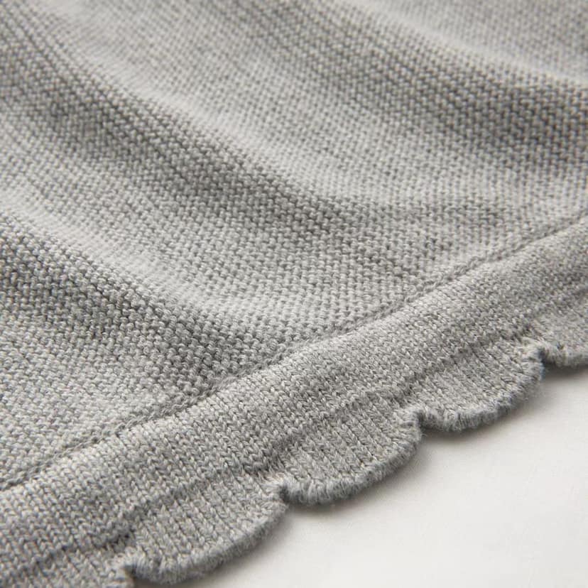 The Baby First Box Baby Blanket, All Season Blanket, Wrapping Sheet, Baby Blanket for Babies(0-12 Months, 35''x 28'', Light Grey) view 2