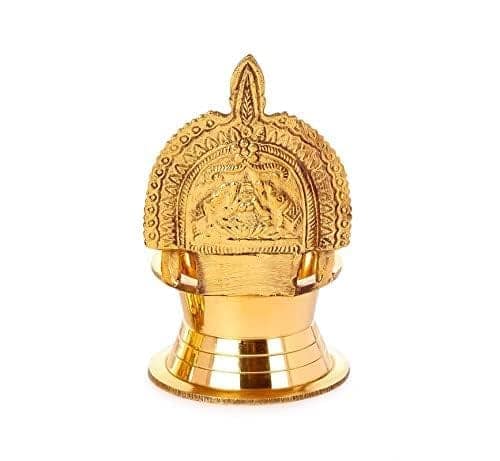 DOKCHAN Kamakshi Devi Brass Oil Deepam/Diya for Pooja|Mandir| Diwali Festival Decoration Brass Table Diya view 2