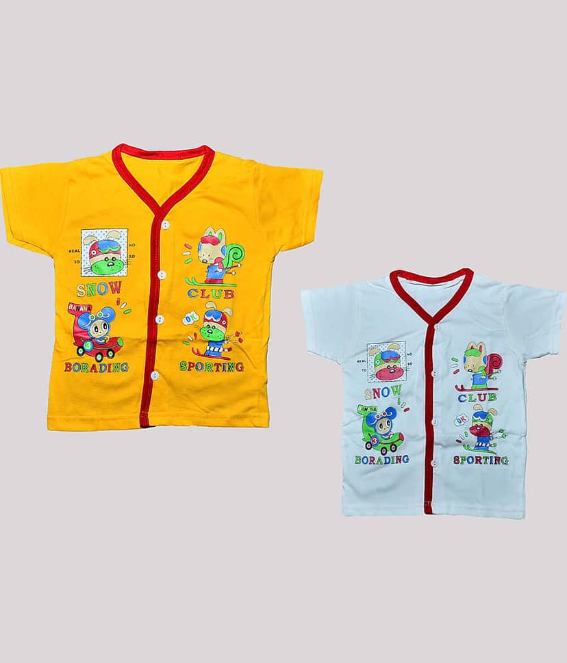 TRITI Pack of 2 Baby Boys Cotton T-Shirt ( Multi )