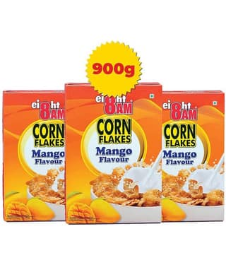 8AM Mango Corn Flakes 300 gm Pack of 3