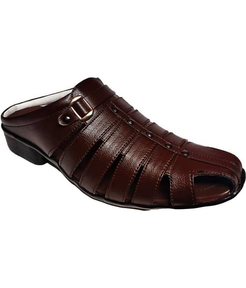 RAGE GAZE - Brown Men's Sandals