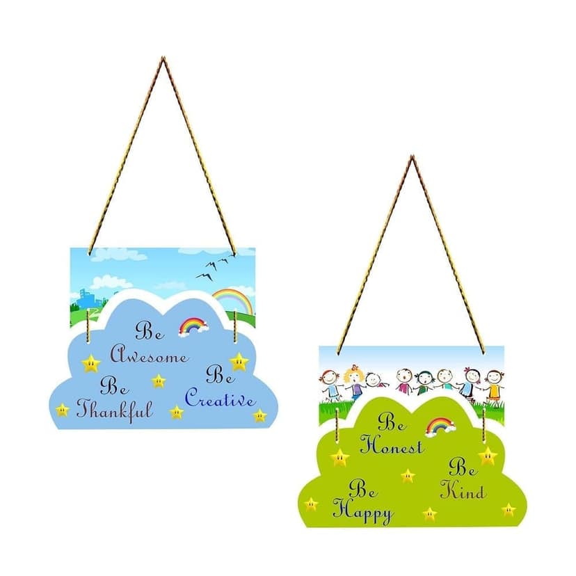 Charmor Be Honest Decorative Wall Hanger for Living Room | Bedroom | Office | Gift | Home Decoration | Home Decor Items (WH4203), Set of 2