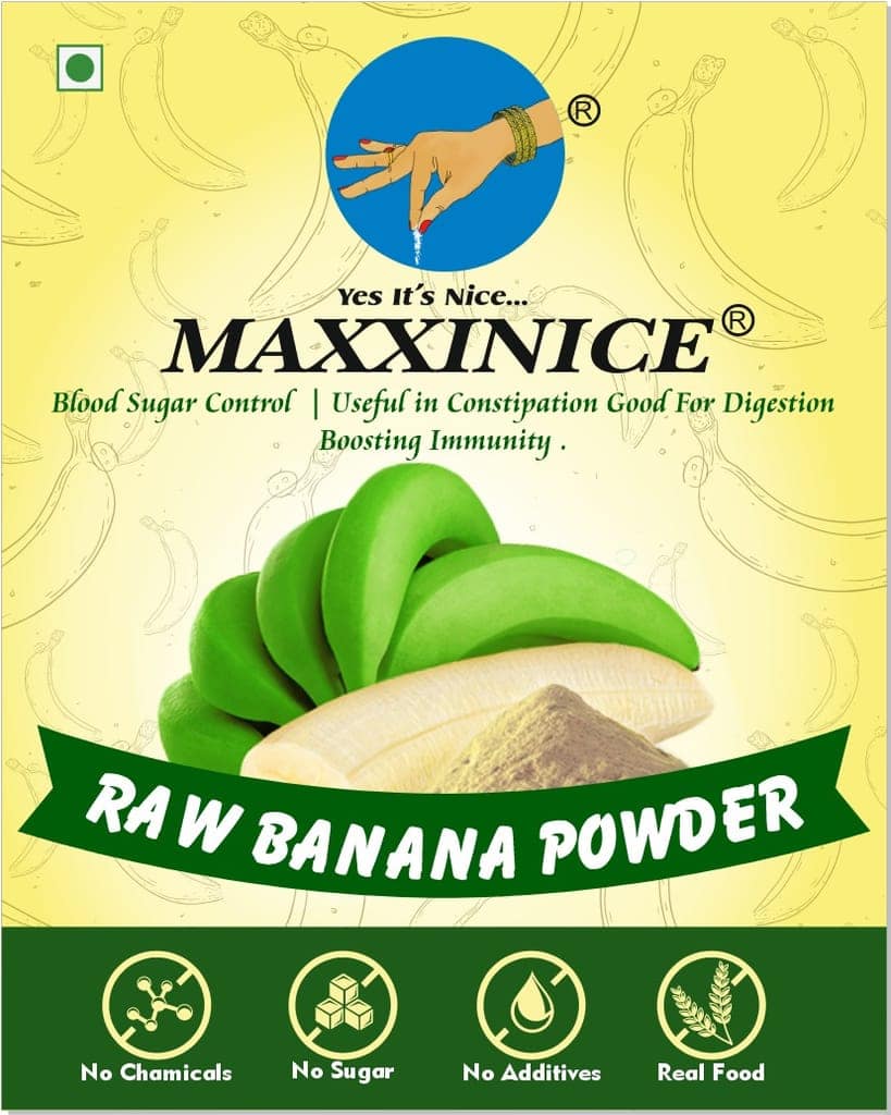 Maxxinice Raw Banana Powder for Blood Sugar Control & Digestion