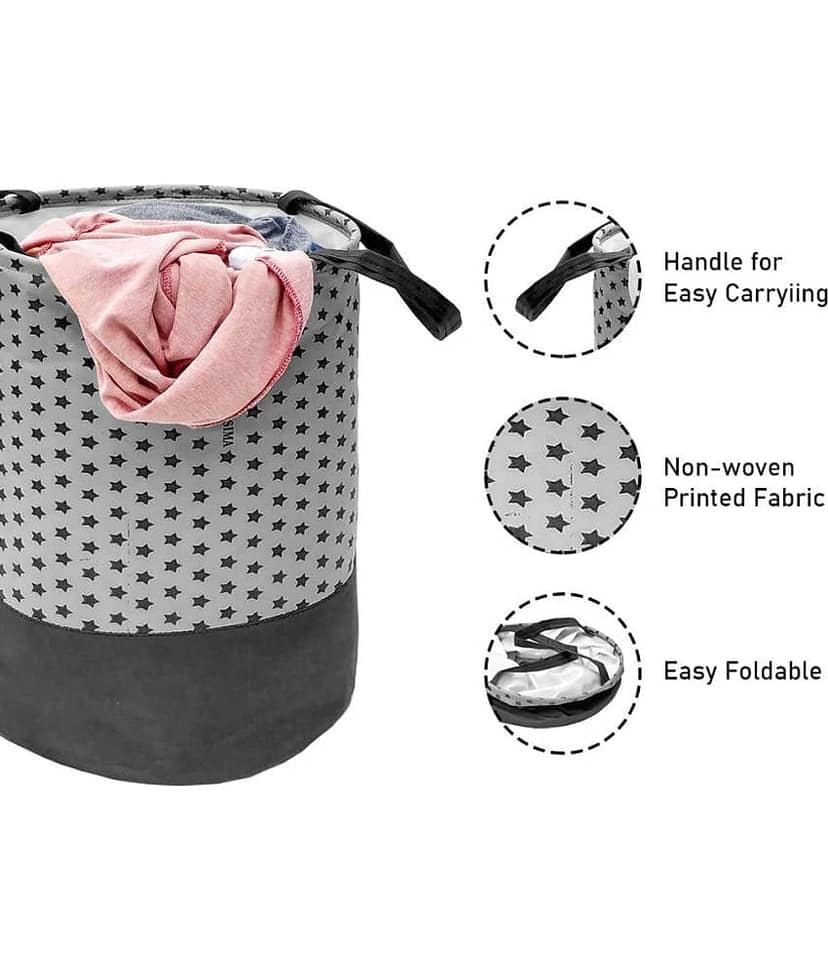 SH. NASIMA Laundry bag 45 L Nylon - Grey view 2