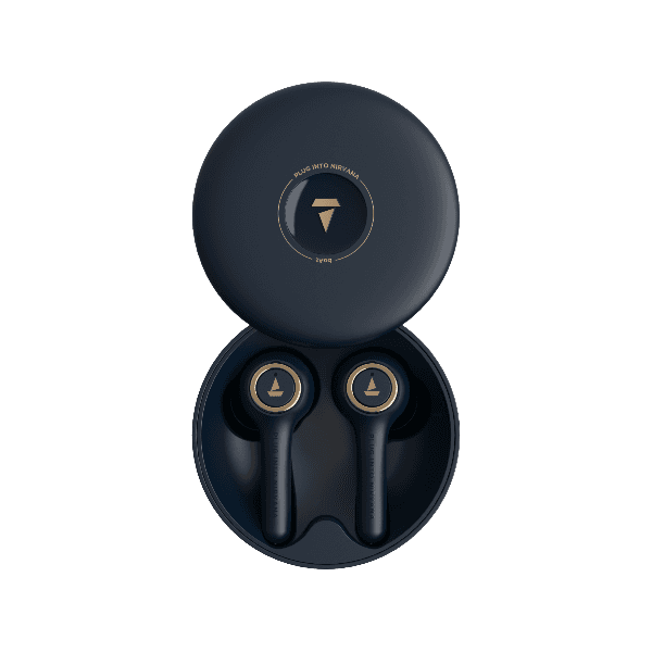 boAt Airdopes 511 V2 | TWS Earbuds with 6mm Drivers, boAt Signature Sound, Upto 30 hours Playback, 500 mAh Charging Case Furious Blue