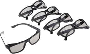 3D GLASS PACK OF 5 view 3