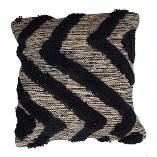Lalawat-Export Cushion Cover Cotton Throw Pillows Boho Handmade Knit case Sofa Decor Fringes (Square, 16x16 Inches) LLE_29