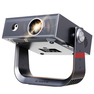 E Gate Duster 6X Projector | 100% Dust Proof | Fully Automatic Native 1080p Projector | 6X Brighter - 600 ISO Lumens | Android TV, Netflix, Prime, Live TV | HDR+ HLG | HDMI-ARC-WiFi6 | EGATE E Gate Duster 6X Projector | 100% Dust Proof | Fully Automatic